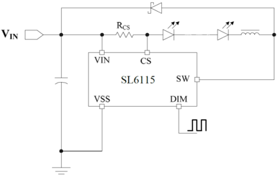 汽车照明专用IC,60V1.5A高调光比DCDC降压恒流驱动芯片