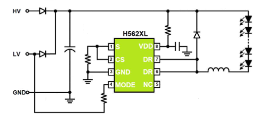 H5628L 80V降压恒流IC 为72V电动车前大灯打造高效可靠的LED驱动方案